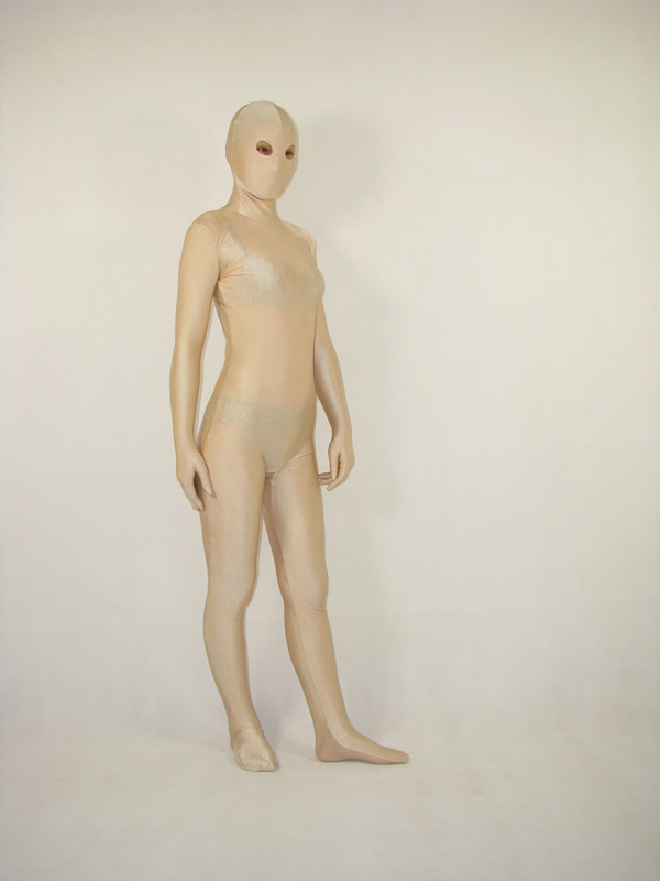 Unisexy Flesh Spandex Lycra Open Eye Zentai Suit - Click Image to Close